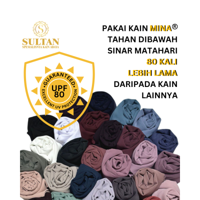 Mina Anti UV Polos Warna Lengkap